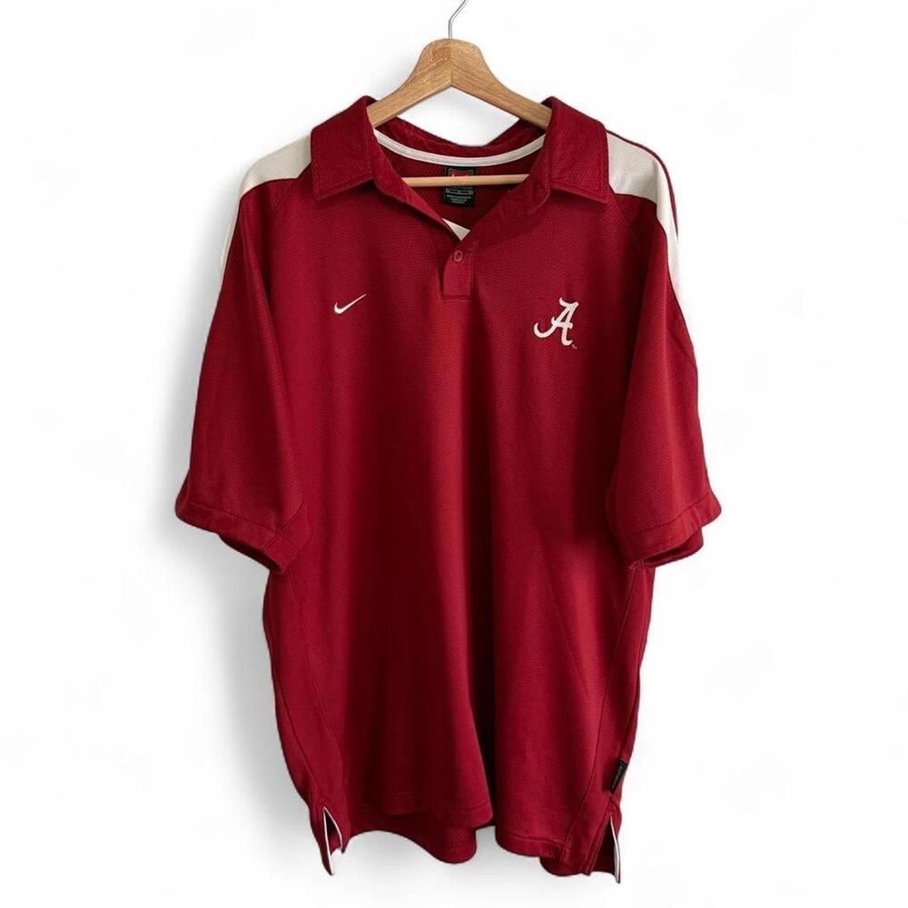Vintage 90s Alabama Crimson Tide Nike Polo Shirt Large